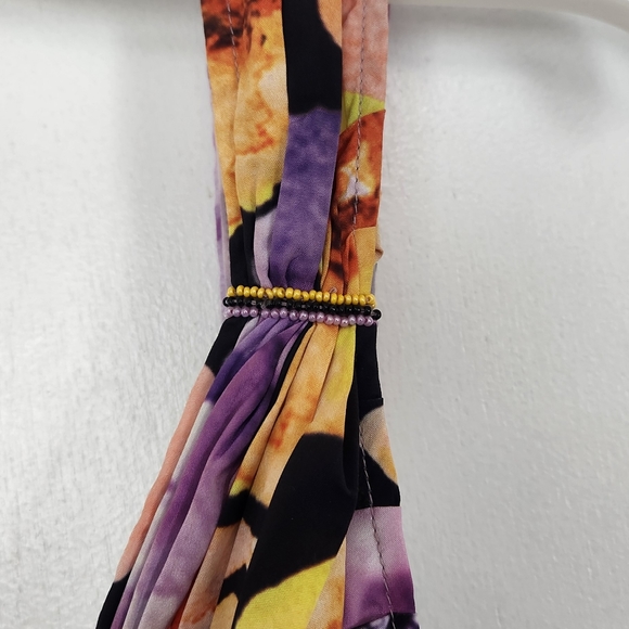 Geisha Designs Asymmetrical Floral Dress - M - Picture 9 of 14